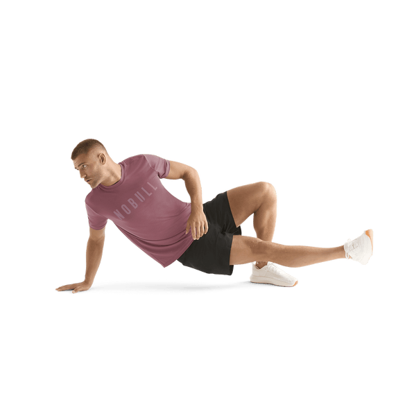 Shadow Rose Men's NOBULL Tee Action Shot Angle.