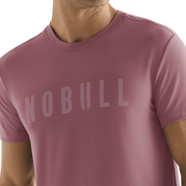 Shadow Rose Men's NOBULL Tee Front Detail Angle.