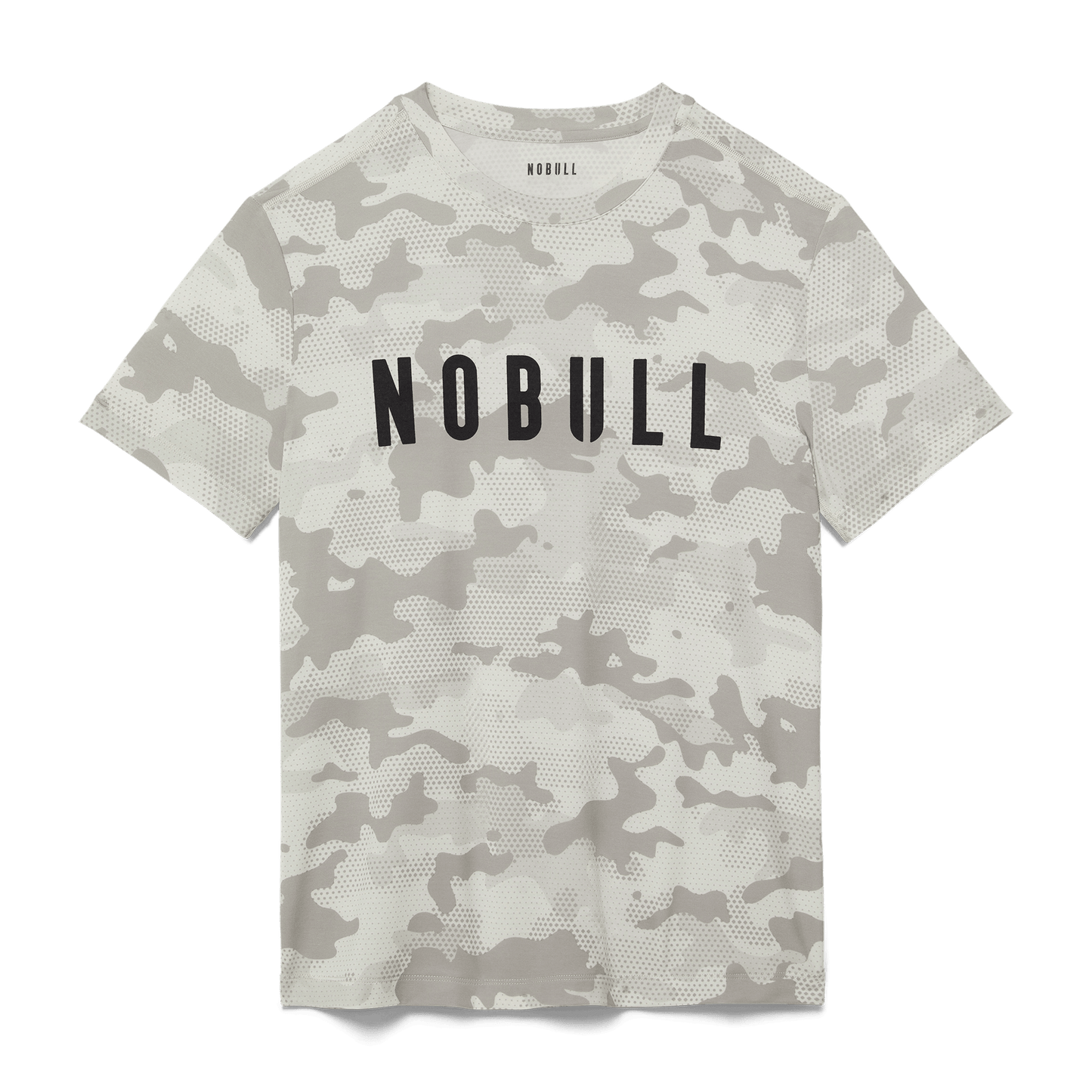 Light Grey Camo Men's Tee Silhouette Angle.