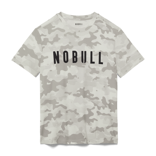Light Grey Camo Men's Tee Silhouette Angle.