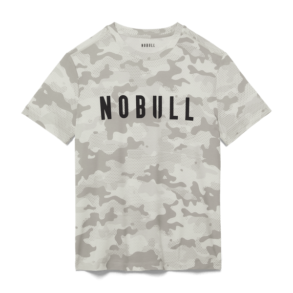 Light Grey Camo Men's Tee Silhouette Angle.