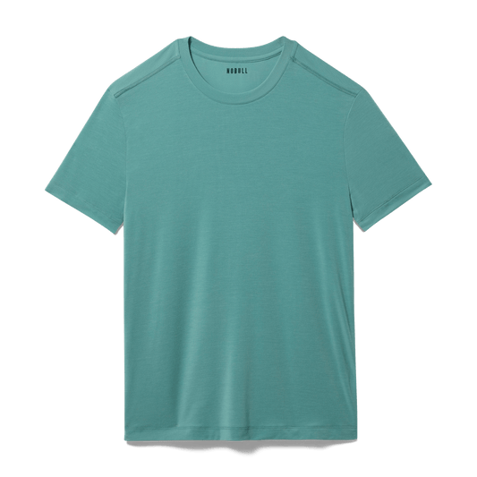 Oil Blue Men's Unbranded Tee Silhouette Angle.