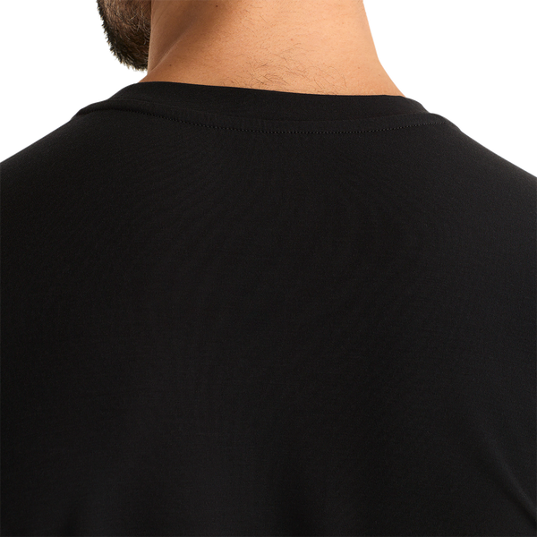Men's Black Be U Tee Back Detail Angle.