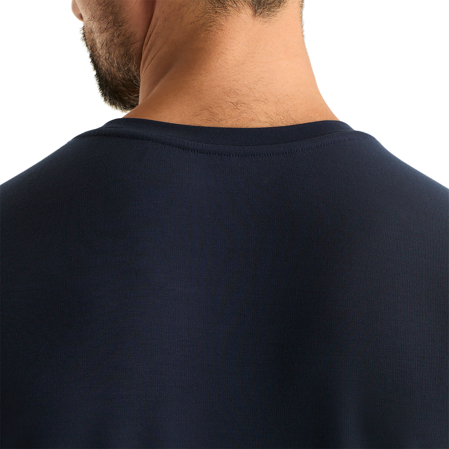 Night Navy Men's Be U Tee Back Detail Angle.