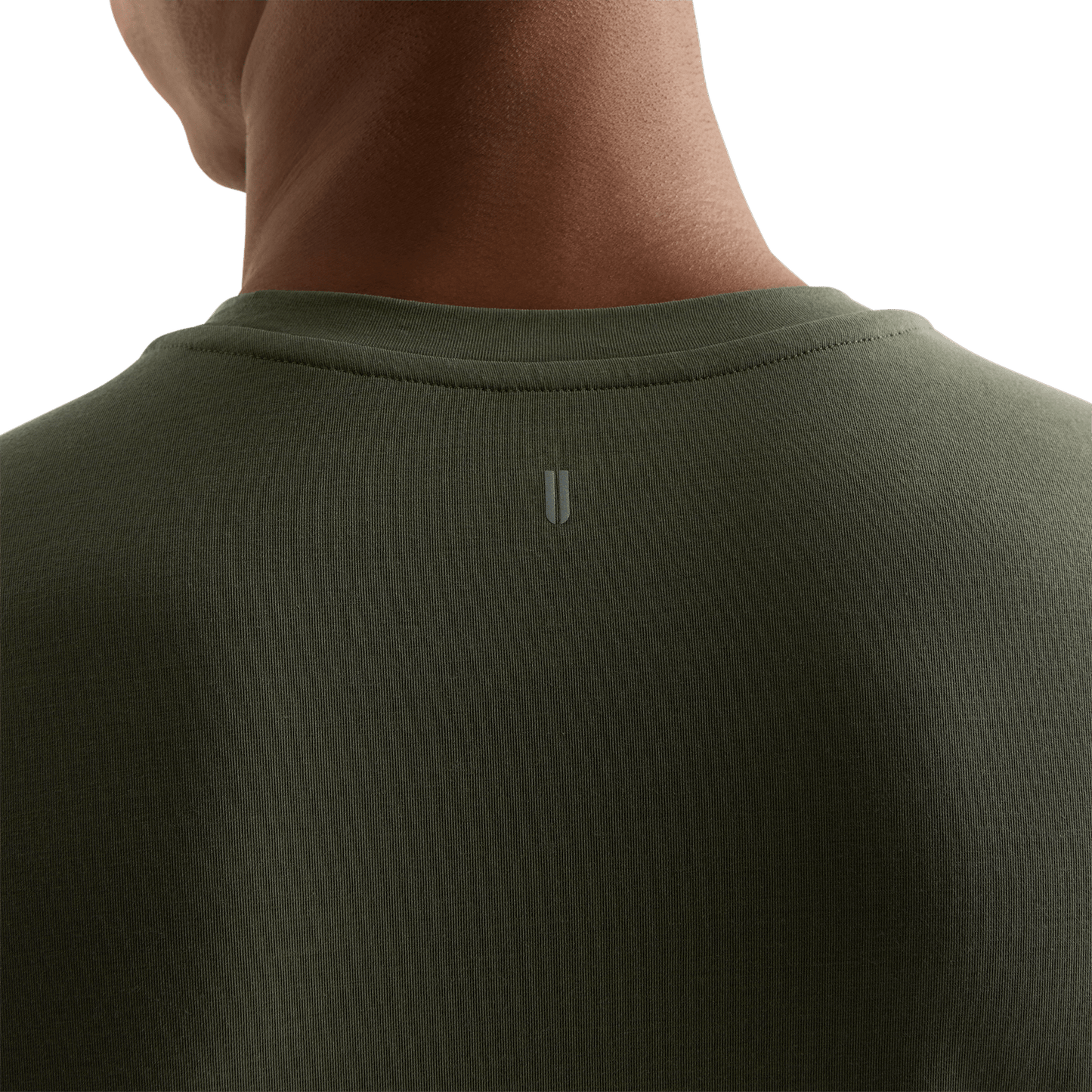Dark Army Men's NOBULL Long Sleeve Tee U Logo Angle.