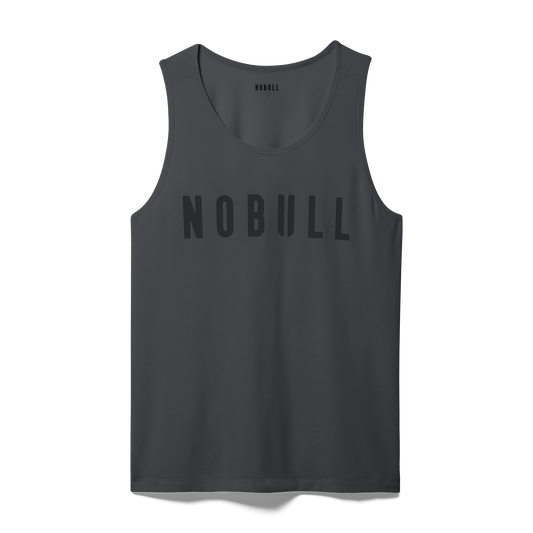 Charcoal Heather Men's NOBULL Tank Silhouette Angle.
