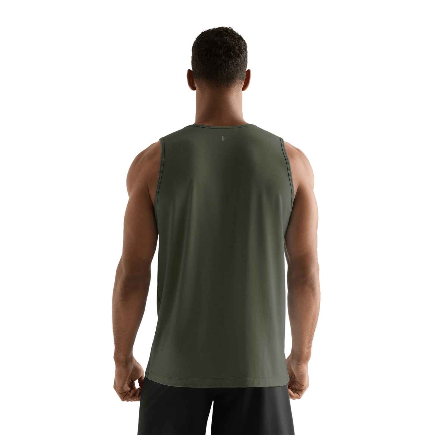 Dark Army Men's NOBULL Tank Back Angle.