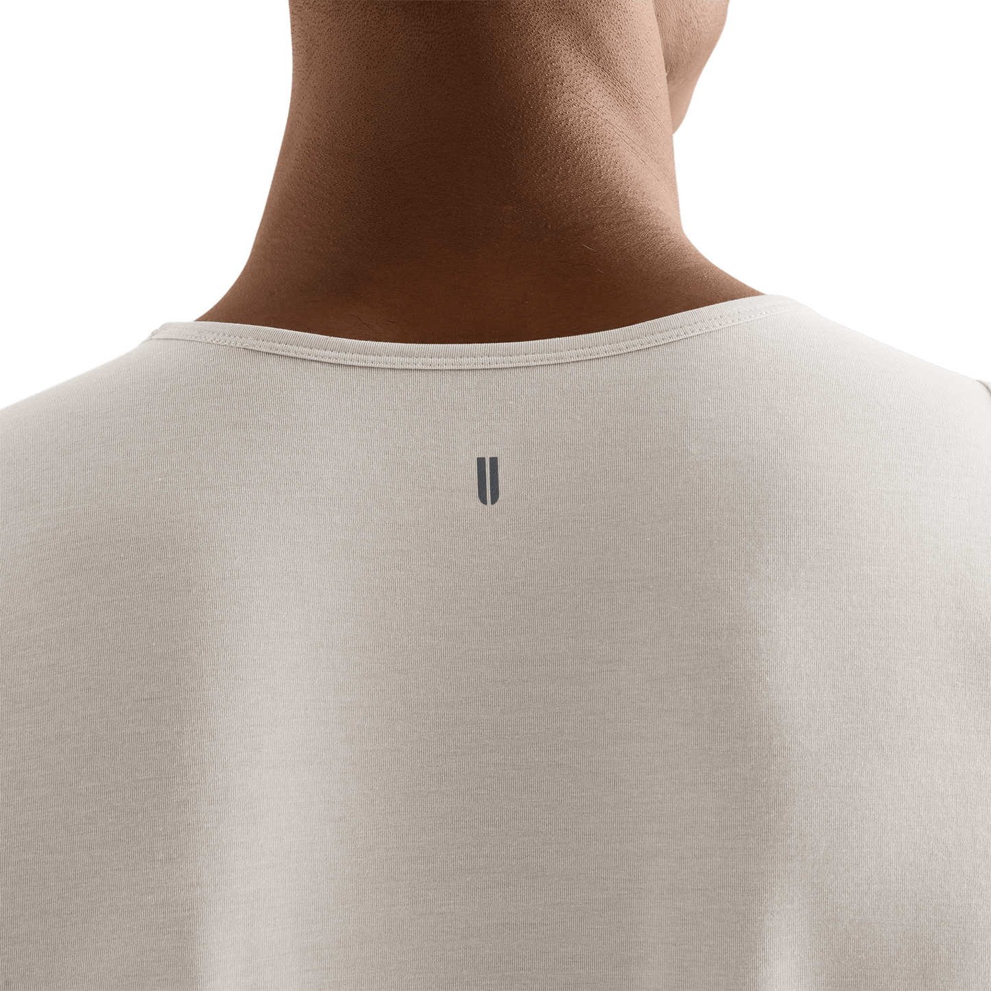 Oatmeal Men's NOBULL Tank U Logo Angle.