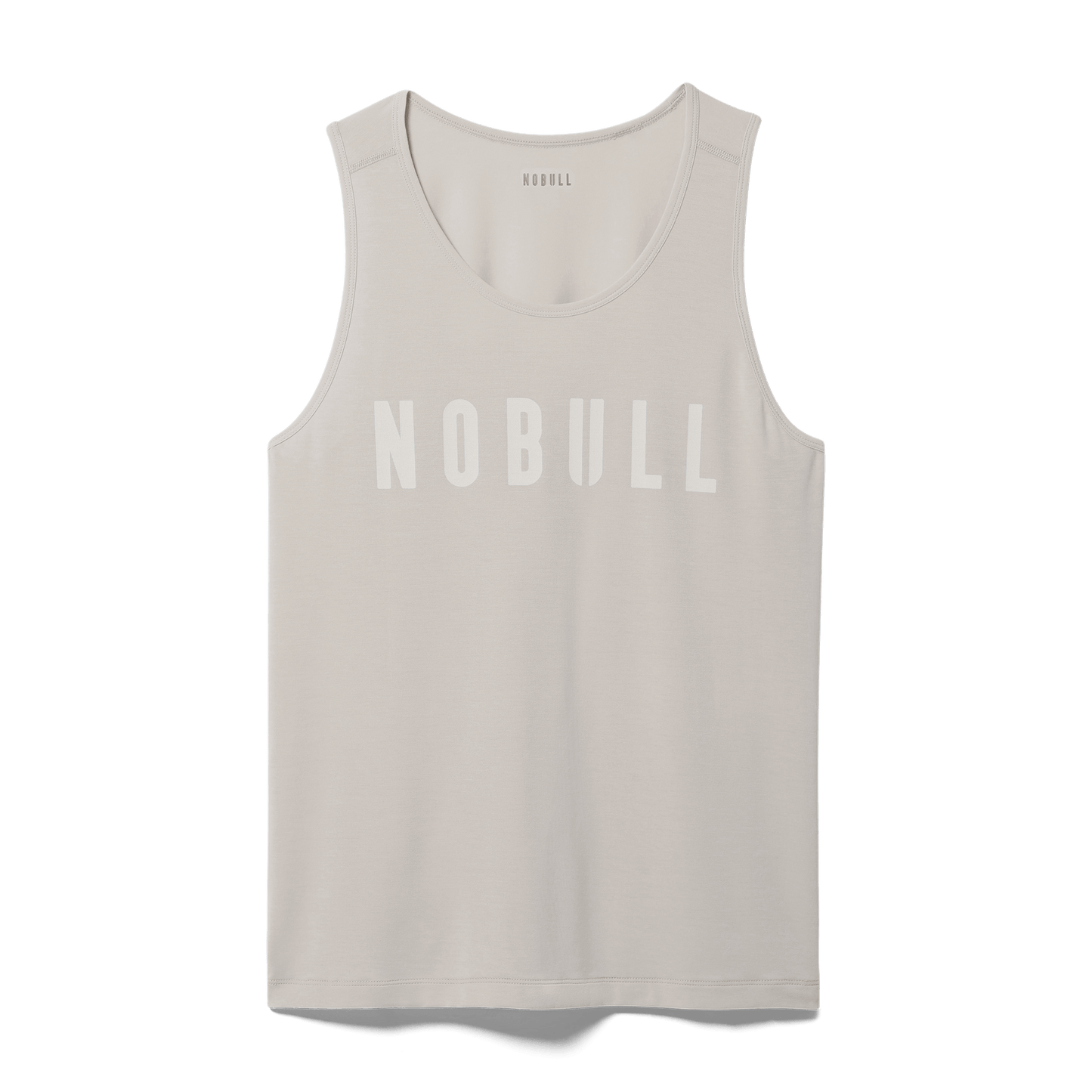 Oatmeal Men's NOBULL Tank Silhouette Angle.