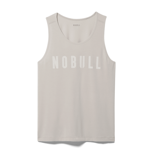 Oatmeal Men's NOBULL Tank Silhouette Angle.