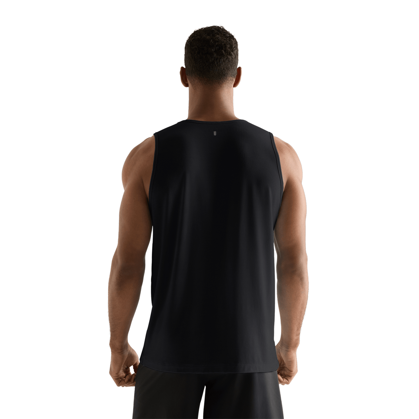 Black Men's NOBULL Tank Back Angle.