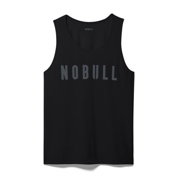 Black Men's NOBULL Tank Silhouette Angle.