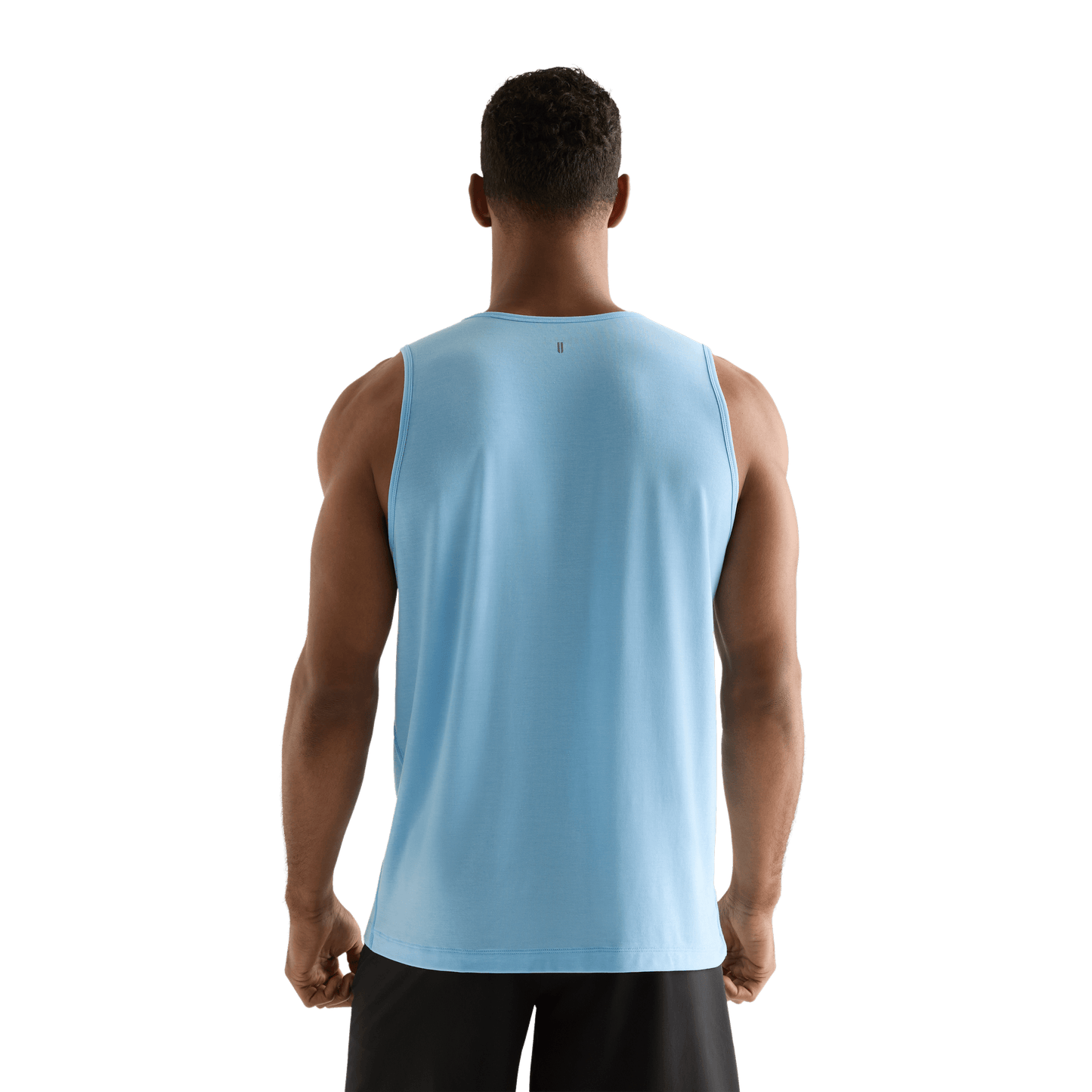 Alaskan Blue Men's NOBULL Tank Back Angle.