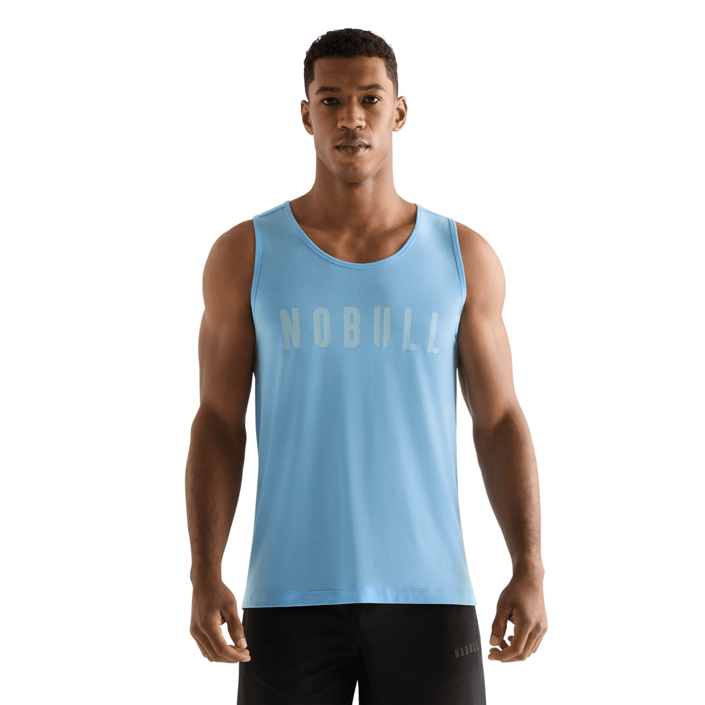 Alaskan Blue Men's NOBULL Tank Front Angle.