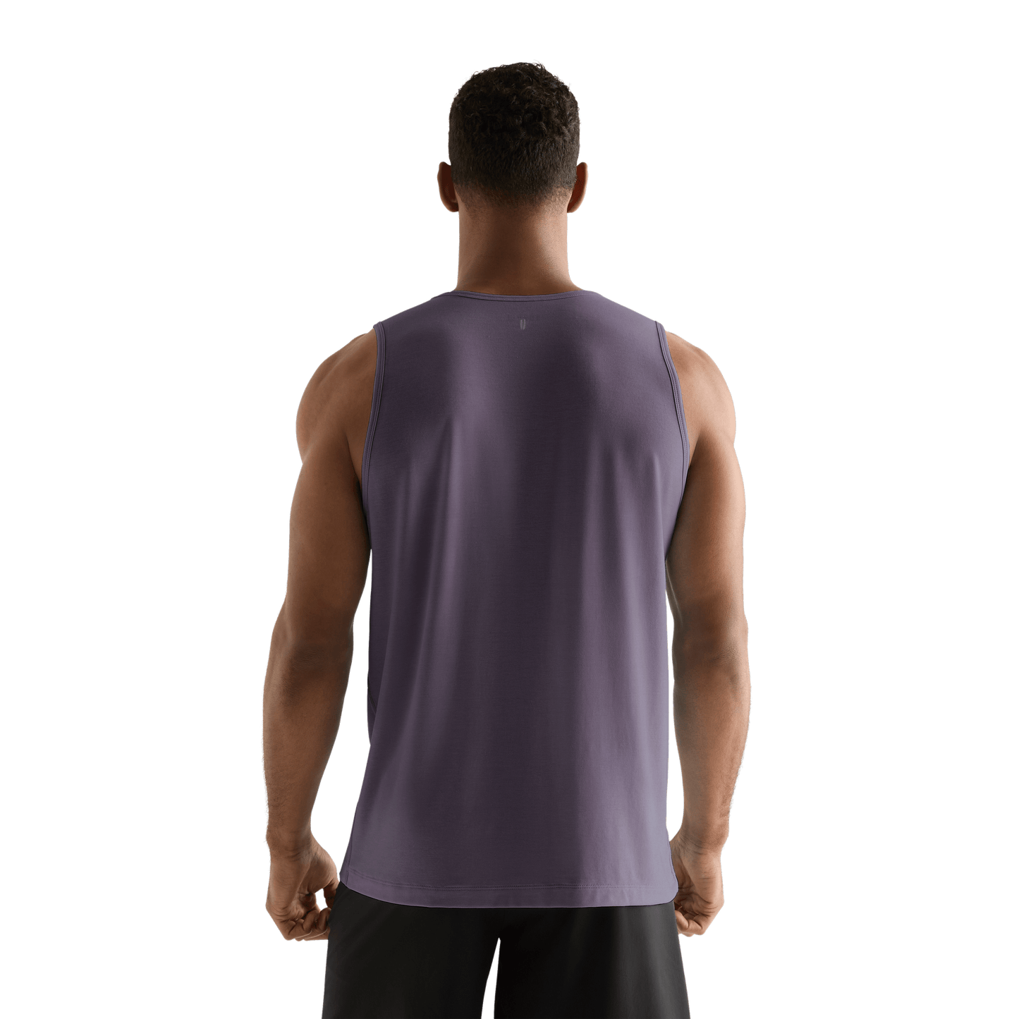 Black Plum Men's NOBULL Tank Back Angle.
