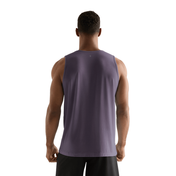 Black Plum Men's NOBULL Tank Back Angle.