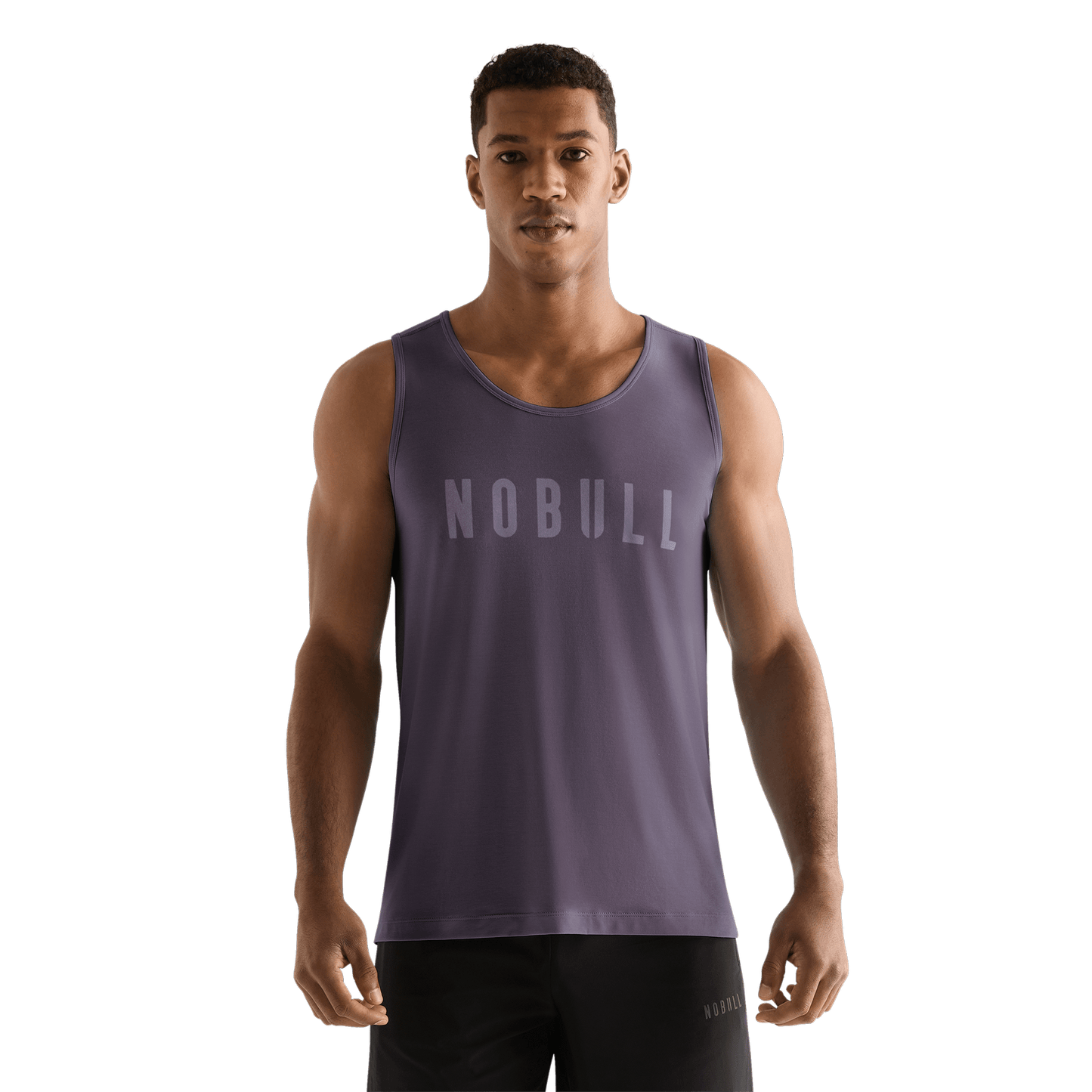 Black Plum Men's NOBULL Tank Front Angle.