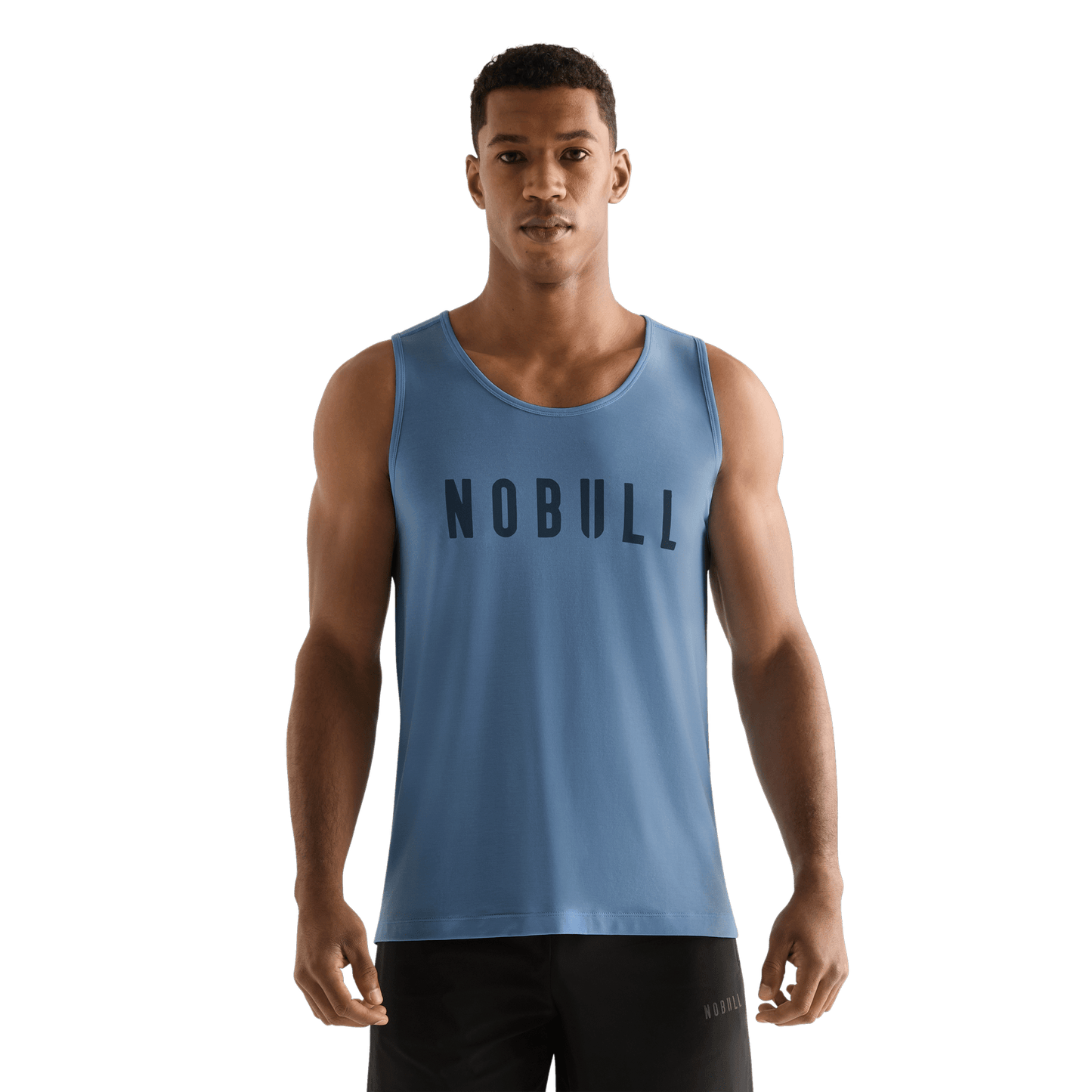Copen Blue Men's NOBULL Tank Front Angle.