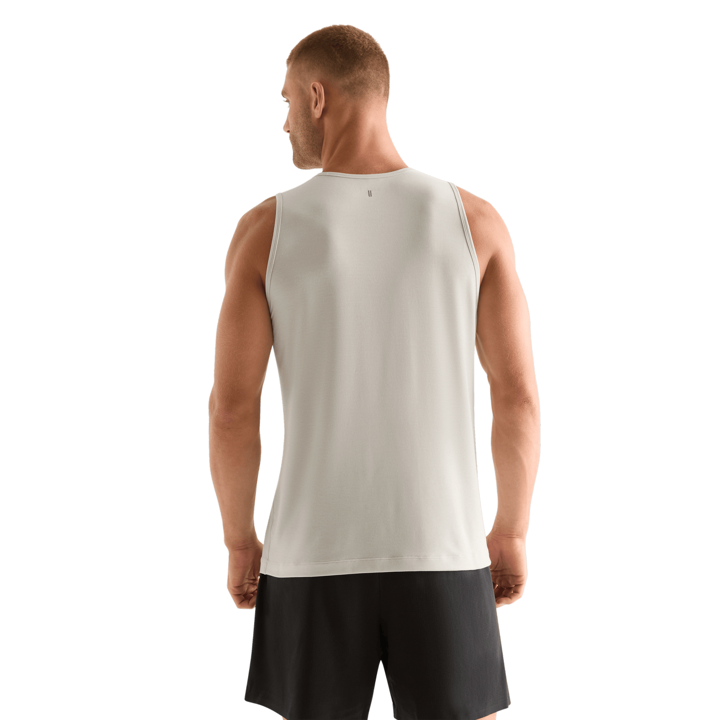 Crater Grey Men's NOBULL Tank Back Angle.
