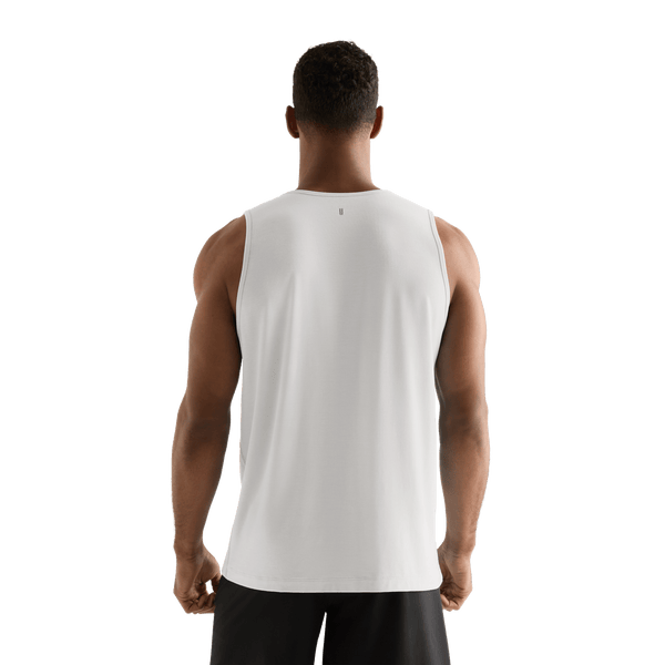 Cream Men's NOBULL Tank Back Angle.