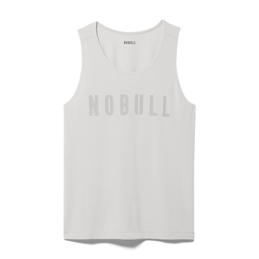 Cream Men's NOBULL Tank Silhouette Angle.