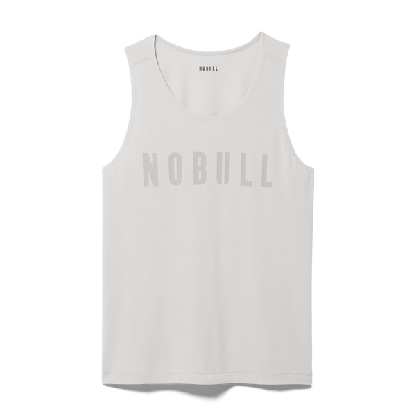 Cream Men's NOBULL Tank Silhouette Angle.