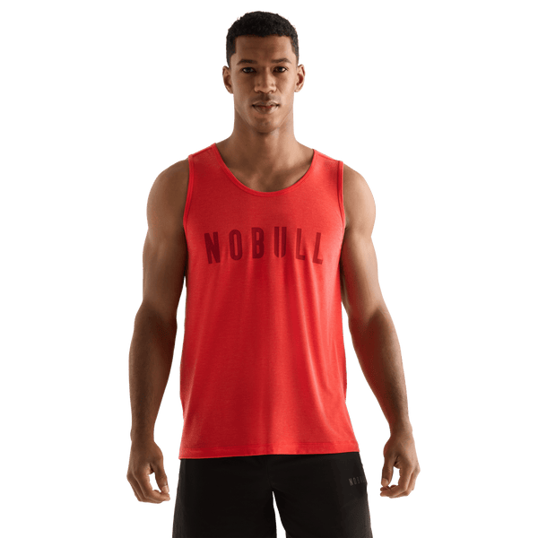Crimson Men's NOBULL Tank Front Angle.