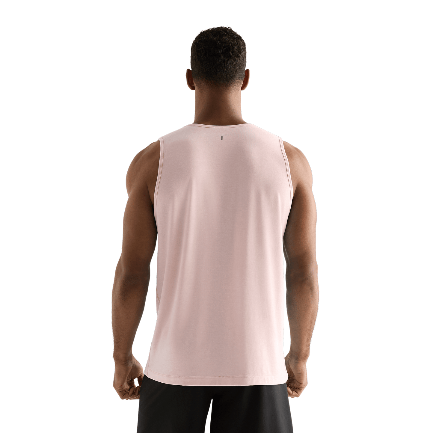 Dusty Rose Men's NOBULL Tank Back Angle.
