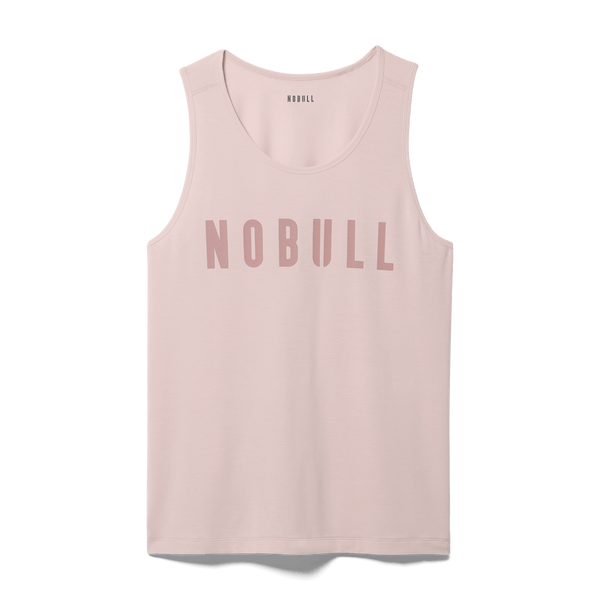 Dusty Rose Men's NOBULL Tank Silhouette Angle.