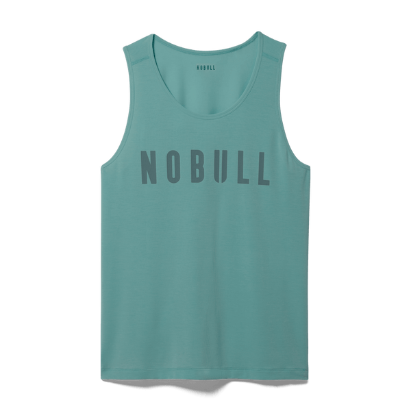 Oil Blue Men's NOBULL Tank Silhouette Angle.