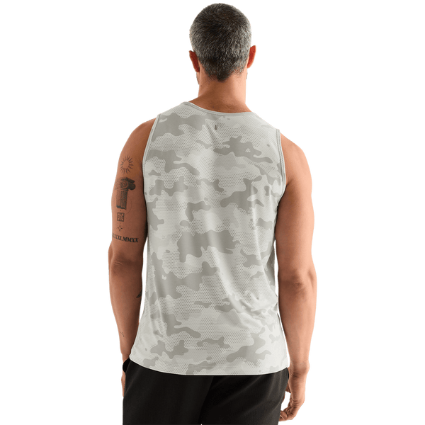 Light Grey Camo Men's NOBULL Tank Back Angle.