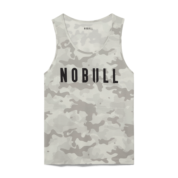 Light Grey Camo Men's NOBULL Tank Silhouette Angle.