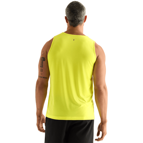 Neon Yellow Men's NOBULL Tank Back Angle.