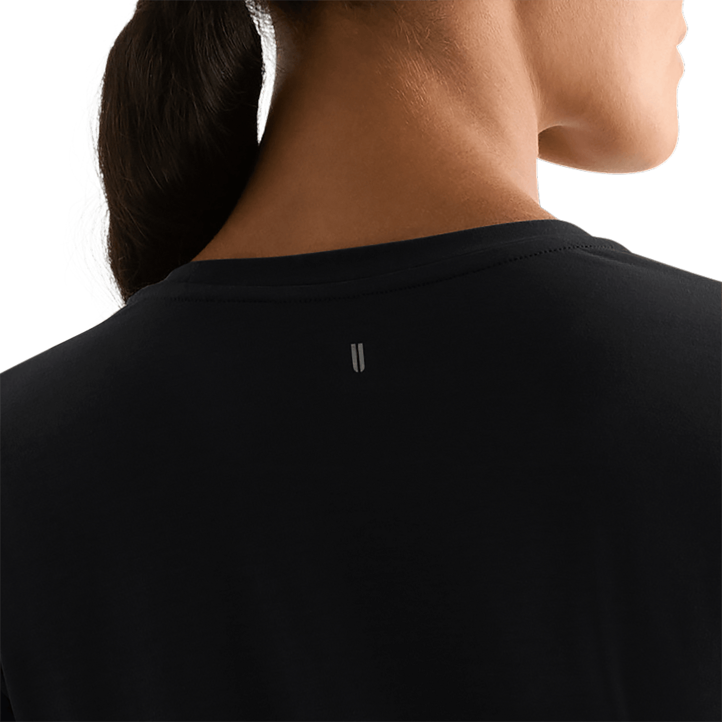 Black Women's NOBULL Tee U Logo Angle.