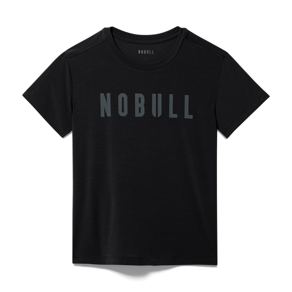 Black Women's NOBULL Tee Silhouette Angle.