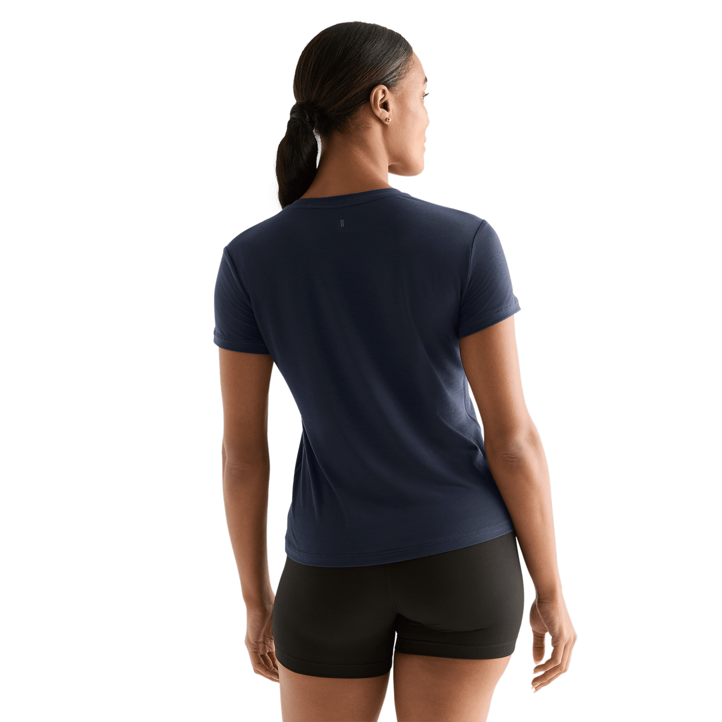 Night Navy Women's NOBULL Tee Back Angle.