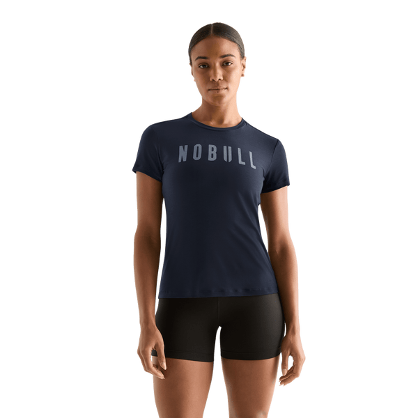 Night Navy Women's NOBULL Tee Front Angle.