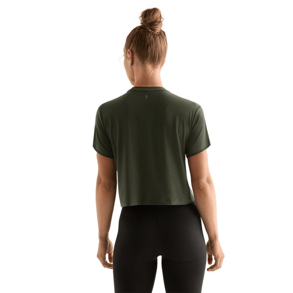 Dark Army Women's NOBULL Boxy Tee Back Angle.
