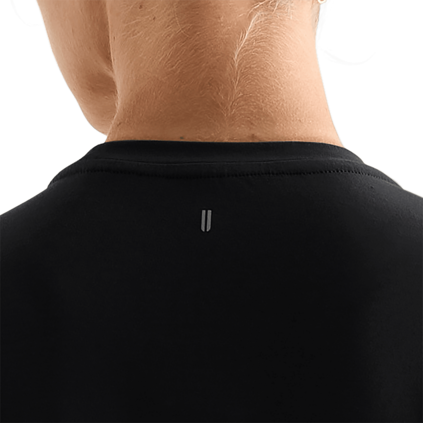 Black Women's NOBULL Boxy Tee U Logo Angle.