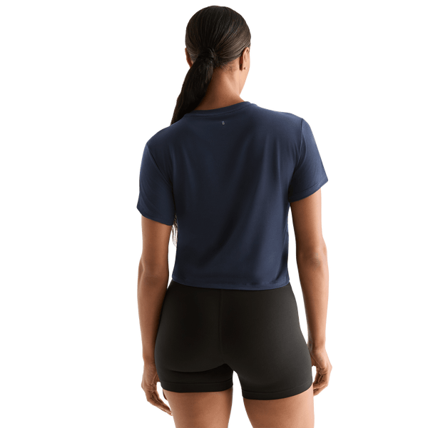 Night Navy Women's NOBULL Boxy Tee Back Angle.