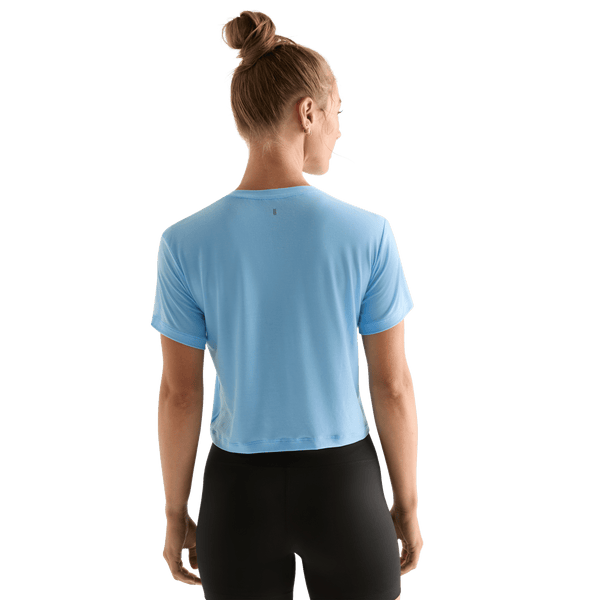 Alaskan Blue Women's NOBULL Boxy Tee Back Angle.