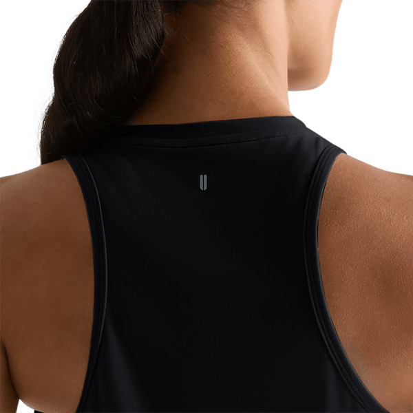 Black Women's High-Neck Tank U Logo Angle.