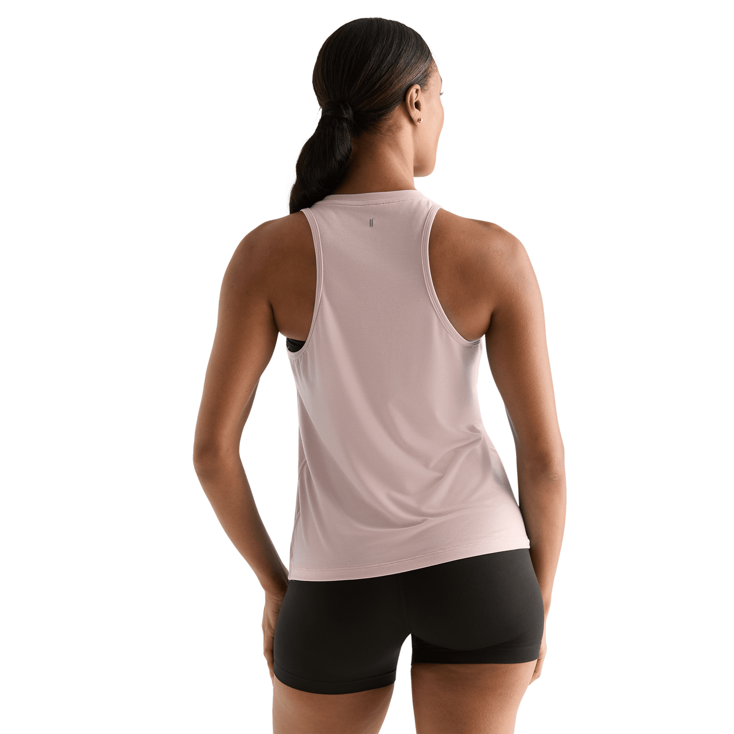 Dusty Rose Women's NOBULL High-Neck Tank Back Angle.