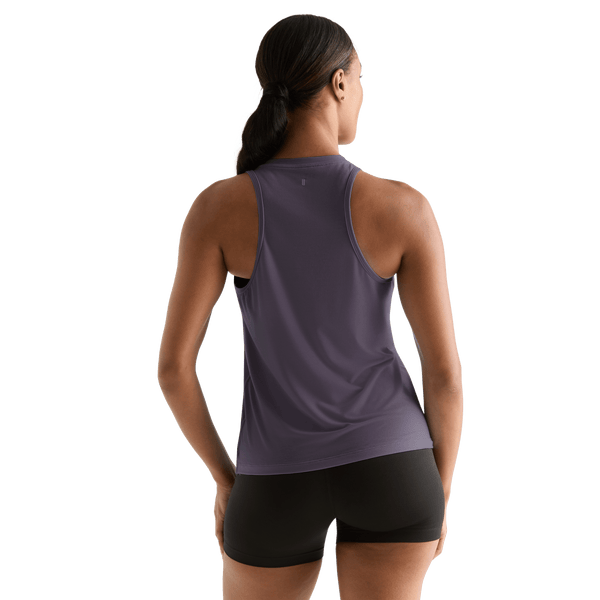 Black Plum Women's NOBULL High-Neck Tank Back Angle.