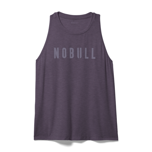 Black Plum Women's NOBULL High-Neck Tank Silhouette Angle.