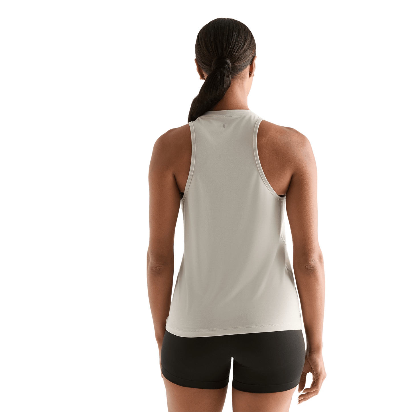 Crater Grey Women's NOBULL High-Neck Tank Back Angle.