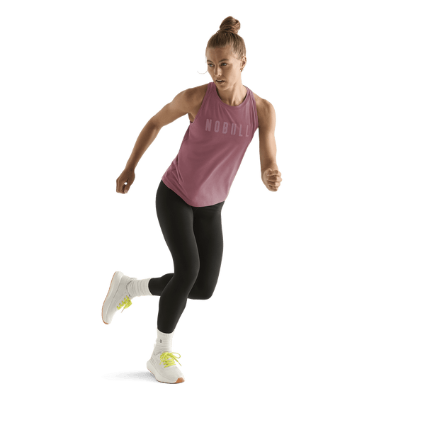 Shadow Rose Women's High-Neck Tank Action Shot.