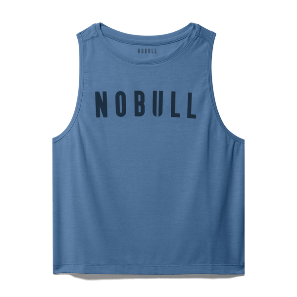 Copen Blue Women's NOBULL Muscle Tank Silhouette Angle.