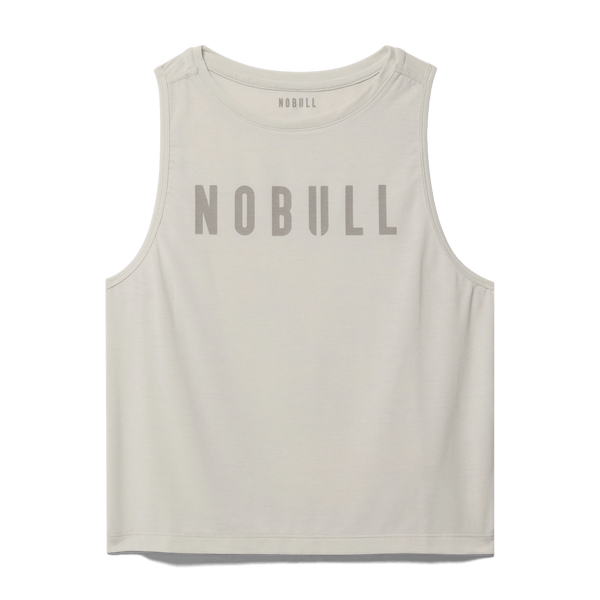 Crater Grey Muscle Tank Silhouette Angle.