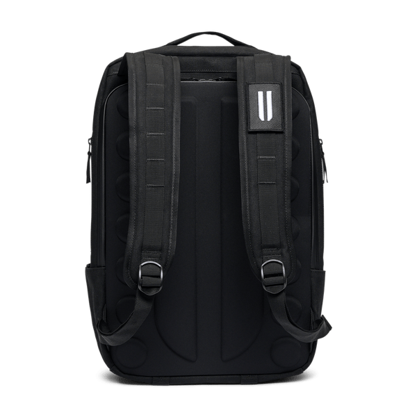 Black Waxed Canvas Backpack Back Angle